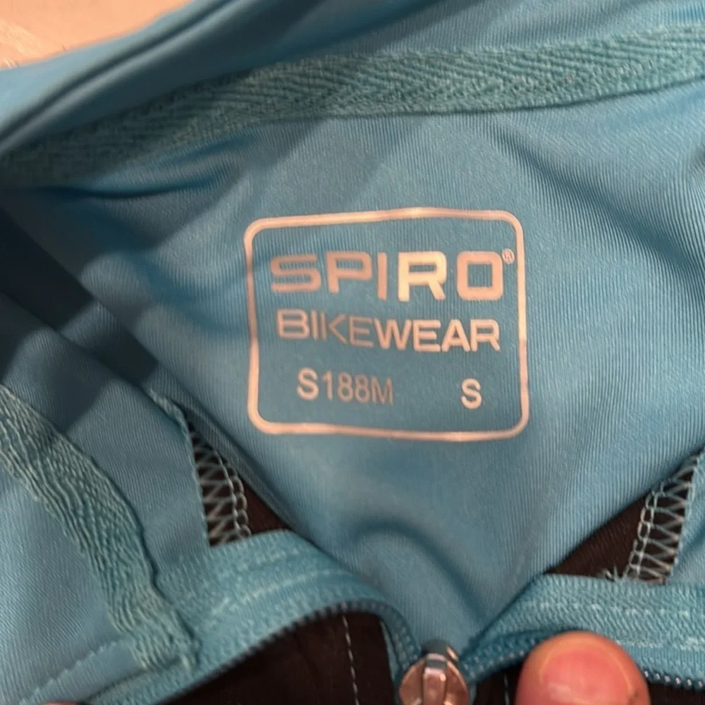Spiro Bikewear Full Zip Top S188M Men’s S Blue/Black - Picture 3 of 4